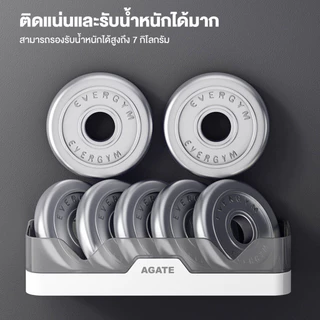 【Agate ของแท้】ชั้นวางของติดผนัง ไม่ต้องเจาะ ผนังห้องน้ำติดผนังชั้นวา(3สี)