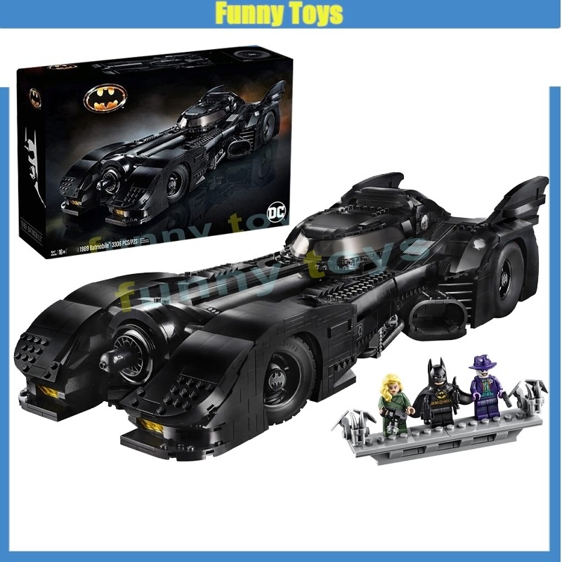 76139,1989 Batmobile,Building Blocks Batman,Super heroes ของเล่นของขวัญสําหรับเด็กผู้ชาย