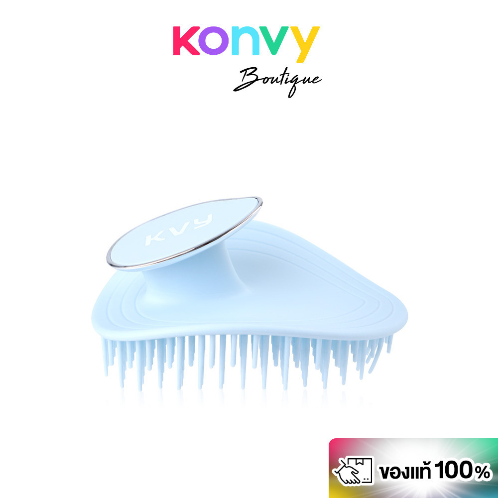 KVY Scalp Massage Shampoo Brush เควีวาย แปรงสระผมและนวดหนังศีรษะ.