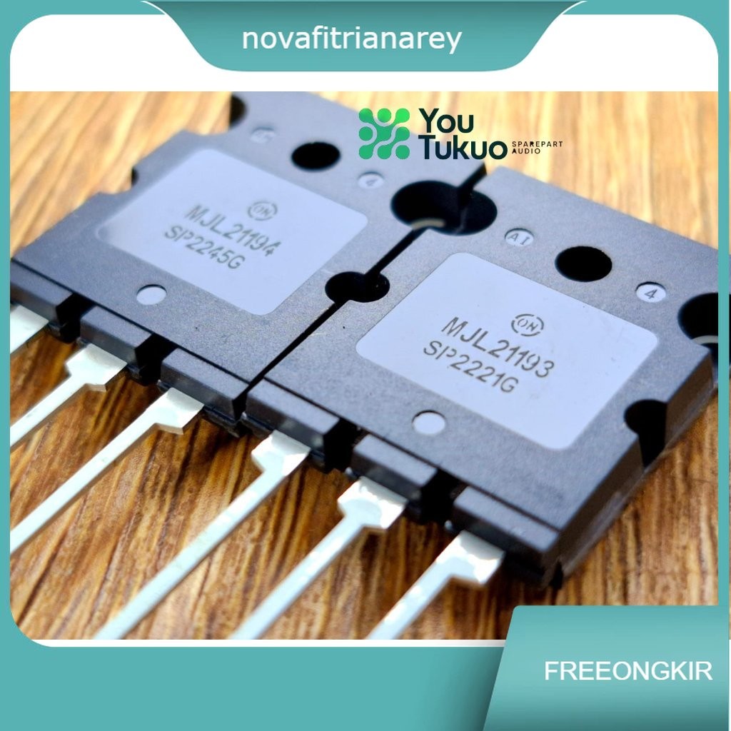 ทรานซิสเตอร์ MJL21193 MJL21194 ต้นฉบับ 1 ชุดดี