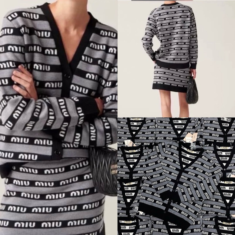 [Grace] miu cardigan เสื้อคลุมไหมพรมคาดิแกน