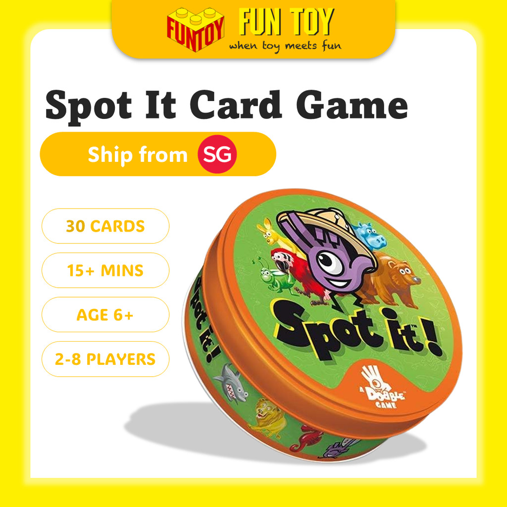 (FunToy SG) จุด! Farm - Dobble Kids Birthday Party Card game - Party Game 2-6+ Players Age 6+