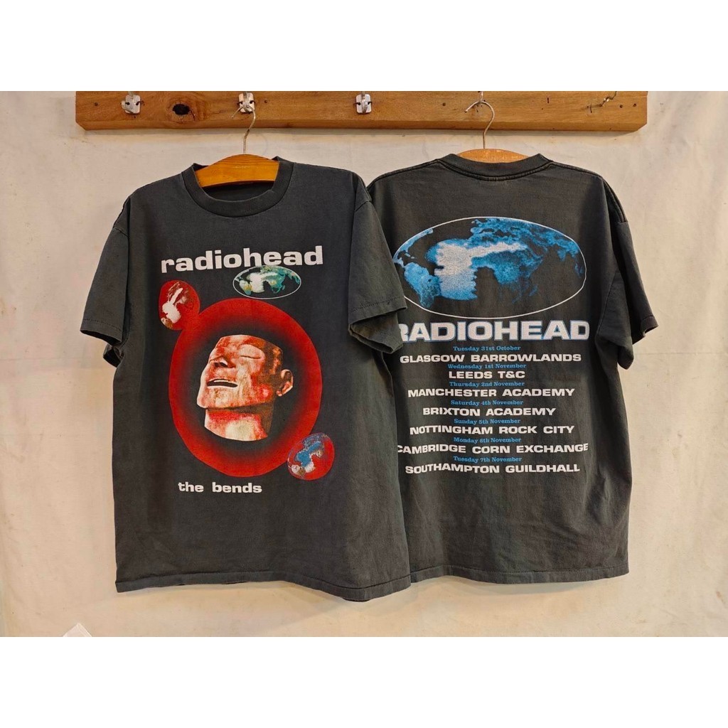 เสื้อลาย เรดิโอเฮดแดง ( ป้ายOneita )