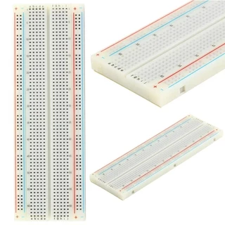 บอร์ดทดลอง 400จุด/830จุด/840จุด Breadboard Protoboard Solderless โฟโต้บอร์ด Bread board MB-102/GL-12 บอร์ดทดลองเล็ก/ใ...