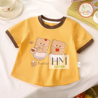 ใหม่ เสื้อยืดลายการ์ตูน เสื้อยืดแขนสั้น คอกลม เด็กผู้หญิง พิม์ลายน่ารักๆ