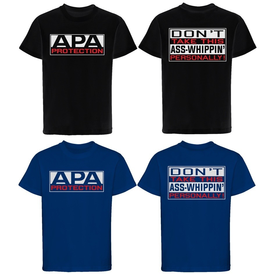 WWE Wrestler Acolytes Protection Agency Professional Bodyguard APA แขนสั้น 100% ผ้าฝ้ายคุณภาพสูงลูกเ