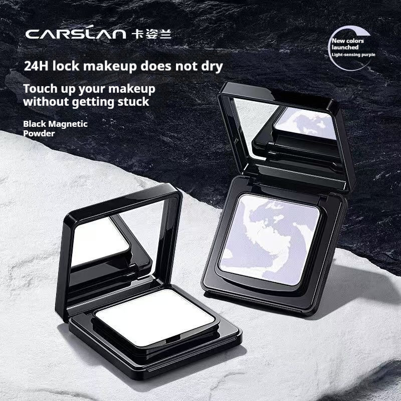 CARSLAN ผงแม่เหล็กสีดํา CARSLAN Oil Control Setting Powder Long-lasting Waterproof Matte Brightening