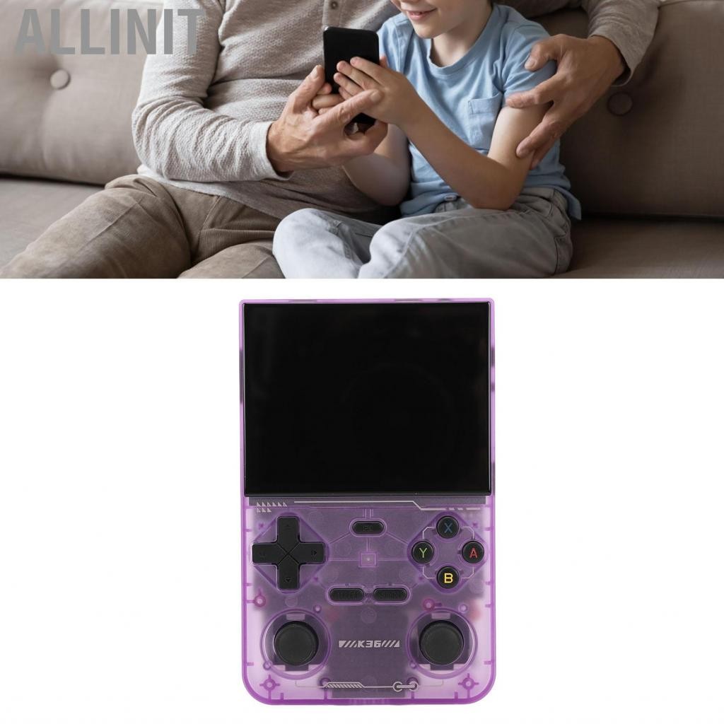 Allinit Allinit-th Handheld Retro Game Game Open Gaming Gaming ที่มีหน้าจอสี 3.5 นิ้ว Dual 3D Joysticks Controller Port & TV Input Support 2 Player 3500mAh