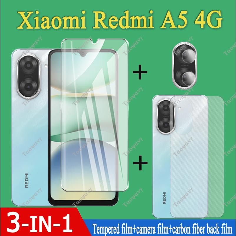 3in1 สําหรับRedmi A5 4GกระจกนิรภัยRedmi A3 Redmi A2 PLUSกระจกนิรภัยRedmi 13C Redmi A1 Redmi A2 Redmi