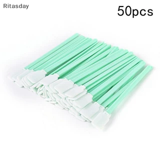 Ritasday 50xผ้าทําความสะอาด Swabs Sticks สําหรับทําความสะอาดเครื่องพิมพ์ Optical อุปกรณ์ห้องปฏิบัติการใหม่