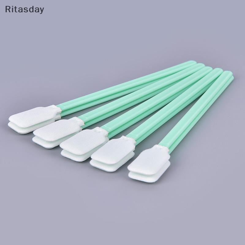 Ritasday 50xผ้าทําความสะอาด Swabs Sticks สําหรับทําความสะอาดเครื่องพิมพ์ Optical อุปกรณ์ห้องปฏิบัติการใหม่