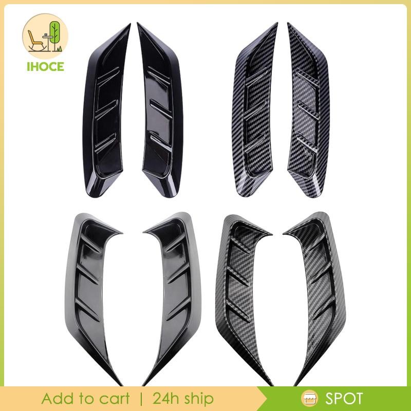 [Ihoce] 2x ไฟหน้ารถคิ้วปลอดภัยติดด้วยตนเองไฟท้ายเปลือกตาสติกเกอร์