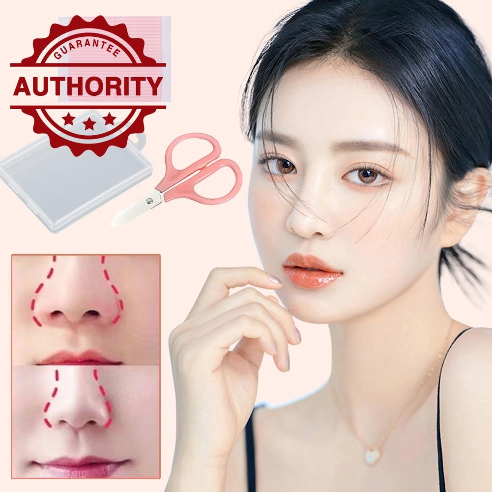 สติกเกอร์ปีกจมูกหดตัวชุดความงามจมูกที่มองไม่เห็นโปร่งใสกันน้ําหดจมูก ร6โอ5