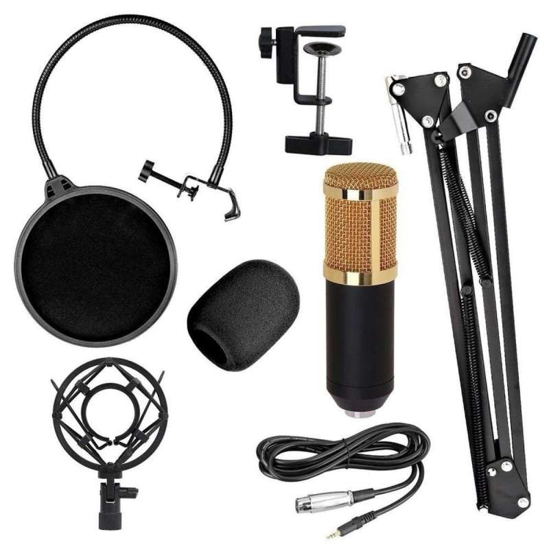 Alithai ไมค์ ไมค์อัดเสียง คอนเดนเซอร์ Pro Condenser Mic Microphone BM800 พร้อม ขาตั้งไมค์โครโฟน และอ