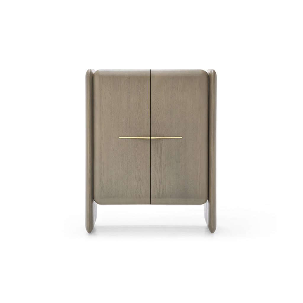 SB Design Square ตู้บานเปิด รุ่น Vaper - ไม้ลายโอ๊คสีน้ำตาล (111x53x141 ซม.)  แบรนด์ SCHULTZ DESIGN