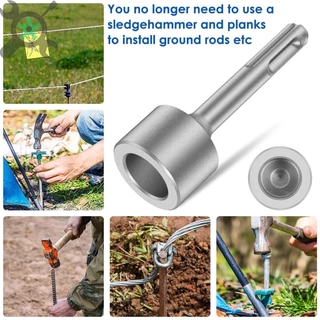 Ground Rod Driver 85 มม.Heavy Duty เจาะเหล็ก Bit Driver ทนต่อการสึกหรอ Ground Rod Bits ซ็อกเก็ต