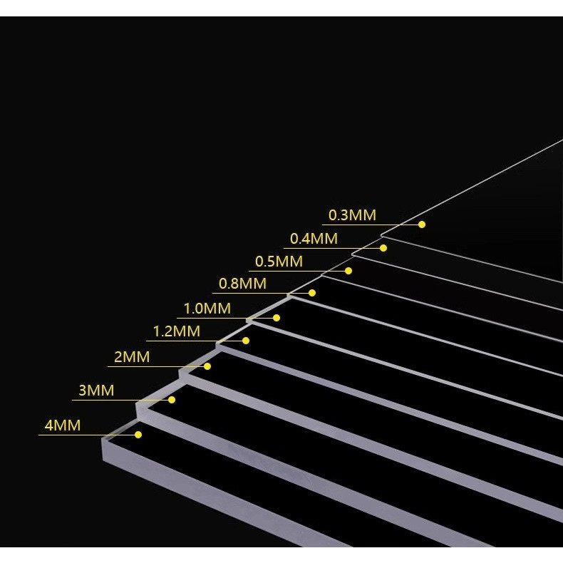 *แผ่นพีวีซีใสแผ่นพลาสติกใสสูงกระดานแข็งวัสดุ ทําเอง ความหนา0.3~2มม