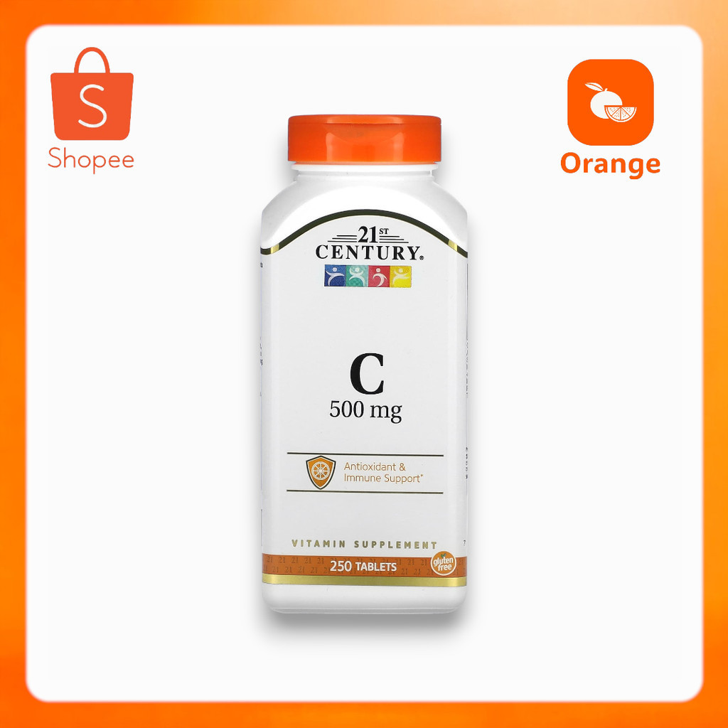 📢พร้อมส่ง 🔔  21st Century, Vitamin C, 500 mg, 250 Tablets