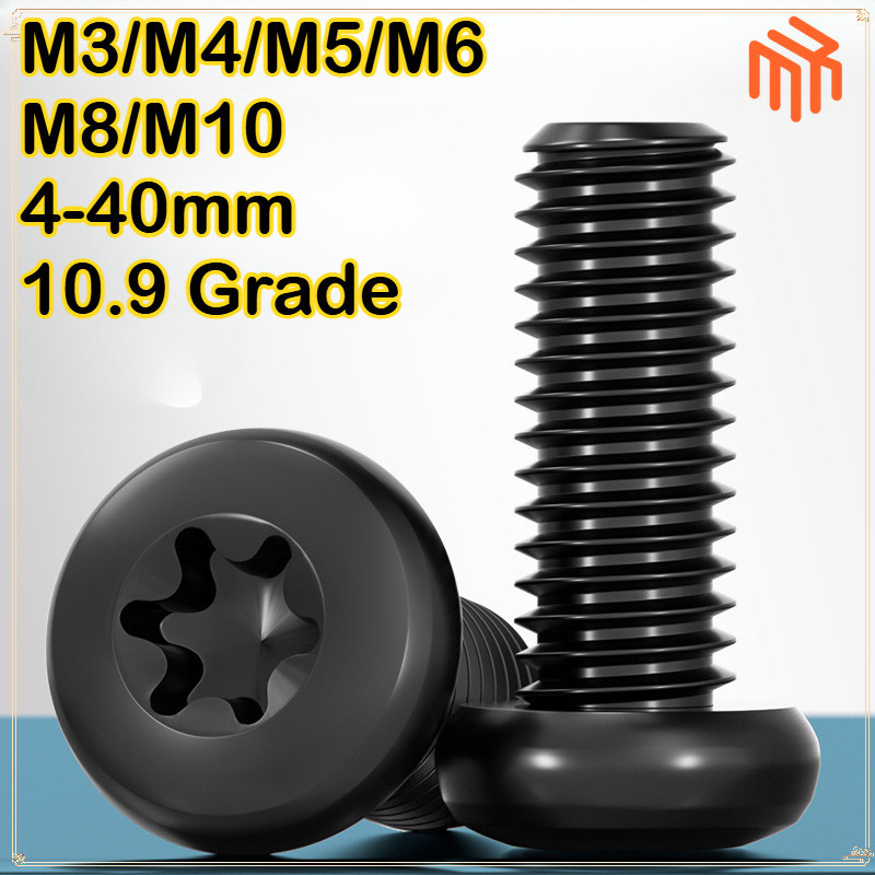 [MX1]น็อต สกรู หัวกลม P ช่องขัน ดาว ท็อกซ์ เกลียวมิล M3 M4 M5 M6 M8 M10 / Pan Head Torx Machine / น็อต สกรู หัวเตเปอร์ F ช่องขัน ดาว ท็อกซ์  เกลียวมิล M3 M4 M5 M6 M8 M10 / Flat Head Torx