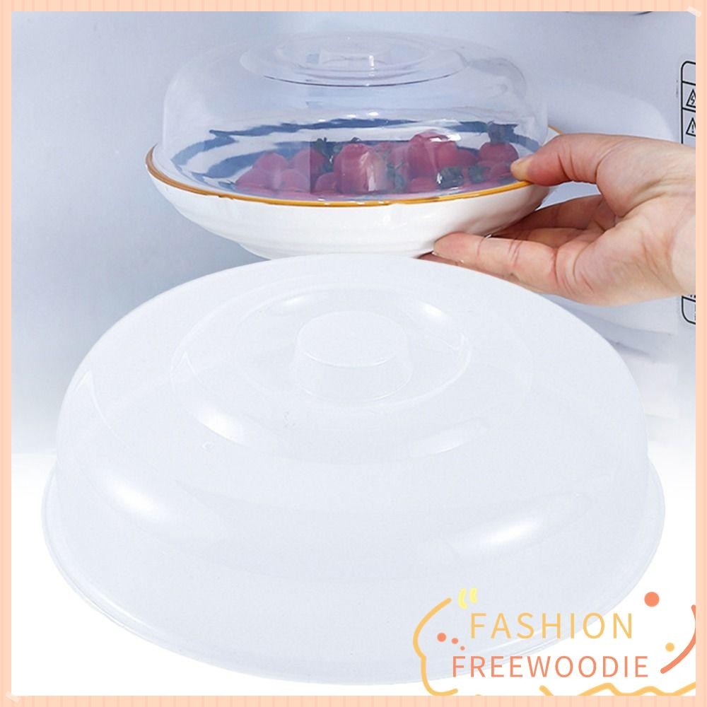 Freewoodie 1 ชิ้นไมโครเวฟ Splatter Cover, สําหรับชามครัวจานเค้กอาหารพลาสติกฝาปิดสด,นํากลับมาใช้ใหม่สด Vented Universal ครอบคลุม