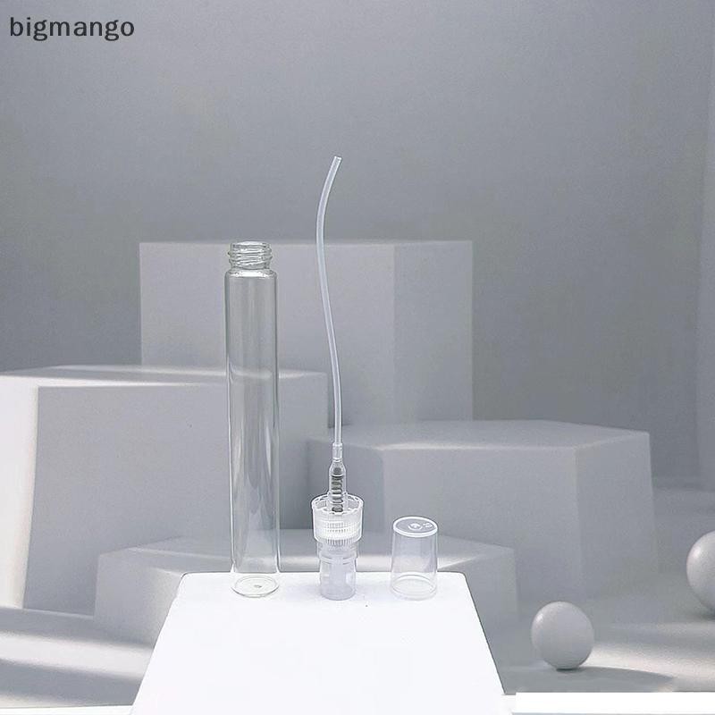 [bigmango] ขวดแก้วน้ําหอมขนาดเล็กใสขวดเครื่องสําอางที่ว่างเปล่าตัวอย่างหลอดทดลองแก้วบาง Vials 2ML 3ML 5ML 10ML สต็อกใหม่