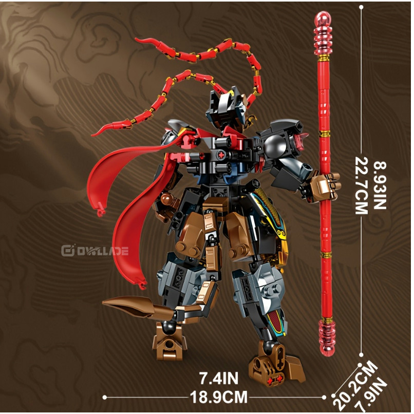 Owllade Transformers หุ่นยนต์บล็อกตัวต่อของเล่นสําหรับของขวัญวันเกิดเด็กผู้ใหญ่ BBMW-46071 สีแดง