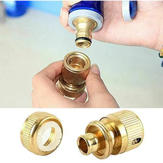 1/2 "3/4" 1 "เกลียวทองเหลืองเชื่อมต่ออย่างรวดเร็ว ม22/24จุกนมฟิตติ้งสวนก๊อกน้ําอะแดปเตอร์ท่อซ่อม