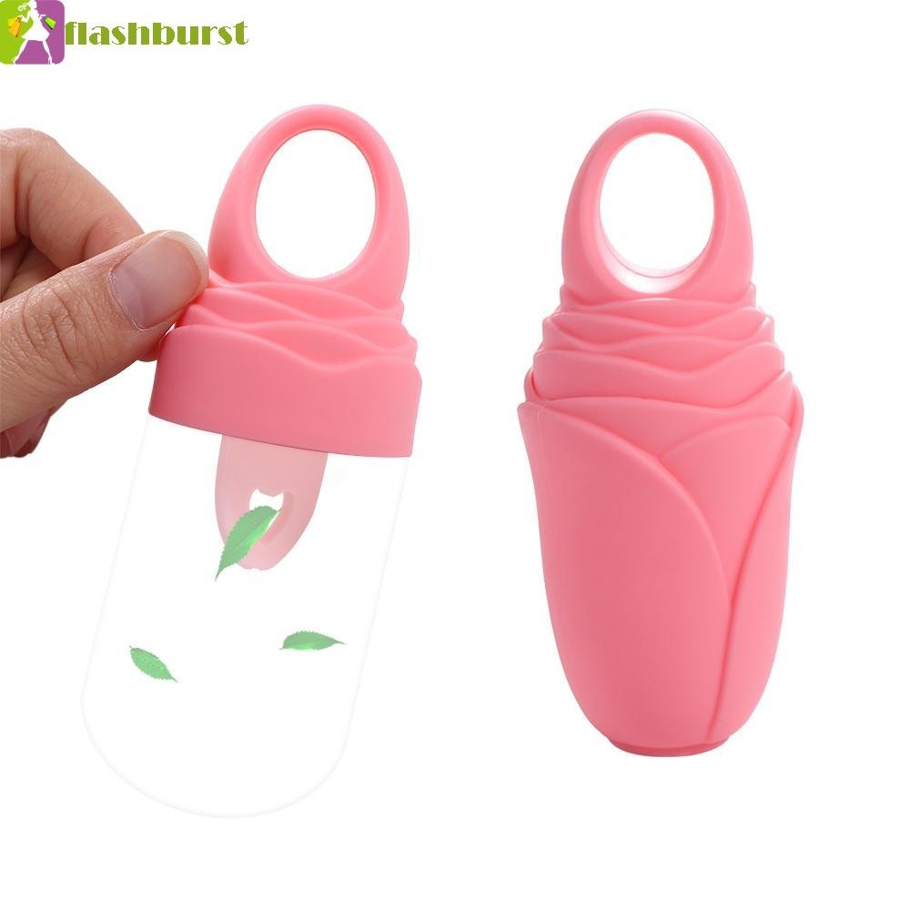 Flashburst Ice Face Roller, Cold Therapy Alleviate Puffiness ซิลิโคน Ice Cube แม่พิมพ์, Rose Lifting Contour Beauty Brighten Ice Massager Roller ผู้หญิงของขวัญ