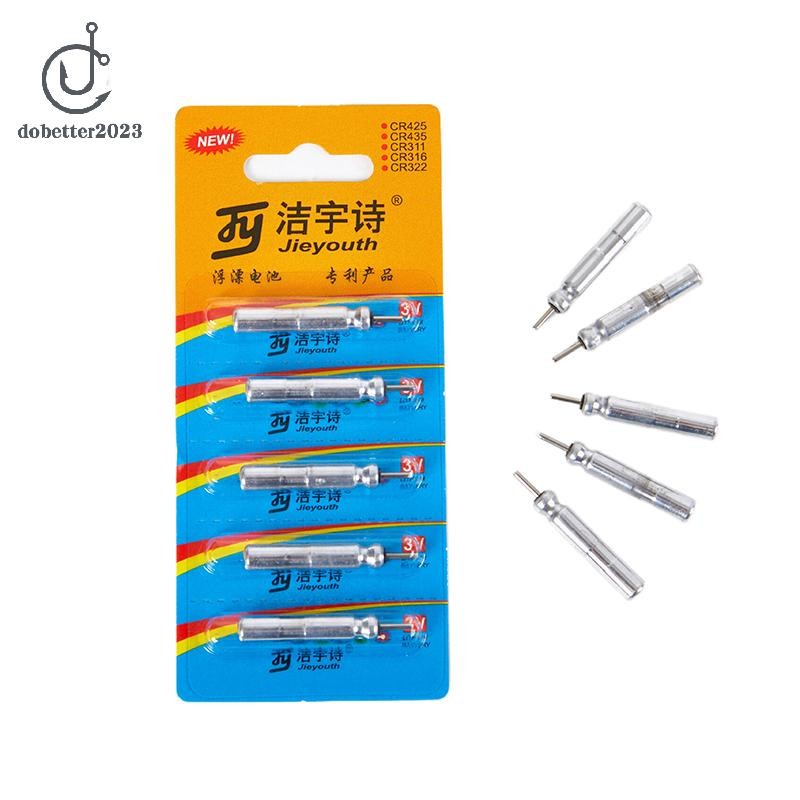 [DB] 5 ชิ้น CR425 ตกปลาไฟฟ้าลอยไฟกลางคืนแบตเตอรี่ลิเธียม Pin Cell TH