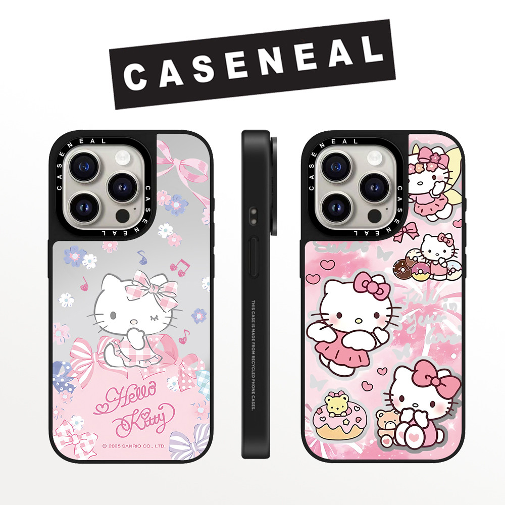 Drop proof CASENEAL เคสโทรศัพท์สําหรับ iPhone 16promax 16pro 16 15Pro 15promax 14promax 13 13promax พิมพ์ด้านข้างเคสแข็ง angel Kitty 12 12promax กรณี iPhone 11 กรณีคุณภาพสูง