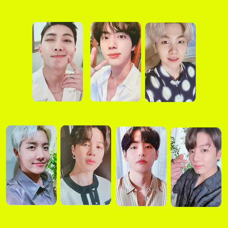 3-11pcs MERCH BOX9 JIN SOLO ECHO ROCK YOUR HEART OUT การ์ด Lomo หวังบนเวที Photocards Jung Kook GOLD