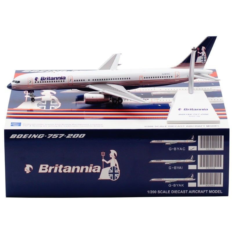 พร้อมส่ง เครื่องบิน Jcwings 1/200 Alloy Airliner รุ่น Big Britain Airlines B757-200 G-BYAC