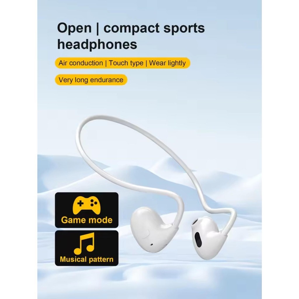 ♥ SFREE Shipping ♥ หูฟังบลูทูธไร้สายการนํากระดูกชุดหูฟังกันน้ําหูฟังสเตอริโอแบบครอบหูหูฟังกีฬาหูฟังพ