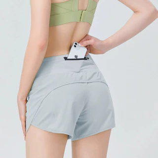 LuLu Speed Up Series กางเกงขาสั้นสุภาพสตรี เอวสูง ป้องกันแสง UV และแห้งเร็ว เหมาะสำหรับการวิ่งและการออกกำลังกาย