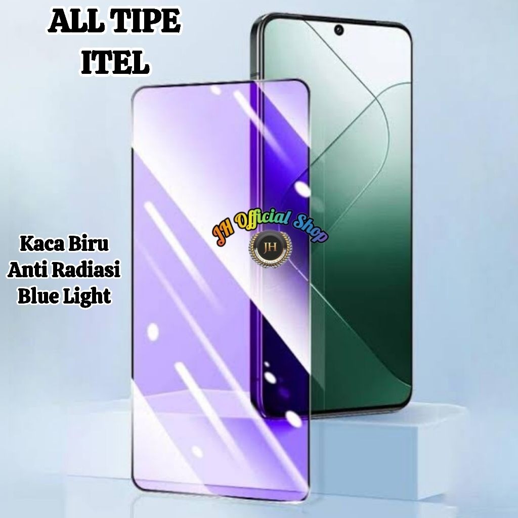 [SDW] pekanbaru/ANTI SCRATCH BLUE GLASS ITEL ALL TYPES ANTI RADIATION TEMPERED GLASS BLUE S23 A50 A5