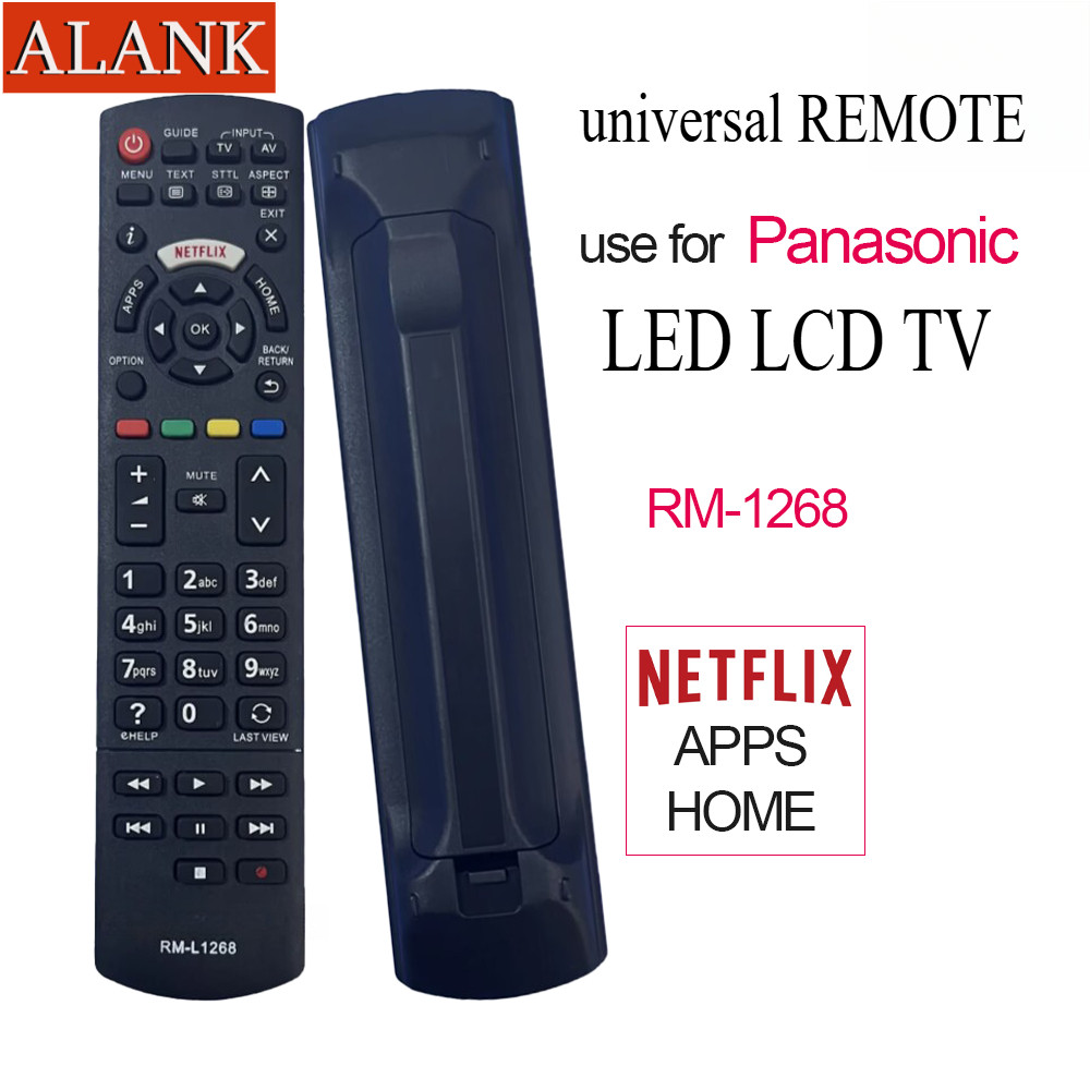 ALANK Remote รีโมททีวี Panasonic LCD LED TV รีโมทสากล รีโมทคอนโทรลฟังก์ชั่น NETFLIX RM-L1268