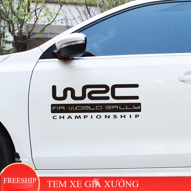 ชุดสติ๊กเกอร์ WRC 2 ชิ้น สําหรับประตูรถสปอร์ต