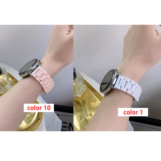 แฟชั่นเรซิ่นซิลิโคนสายโปร่งใสสําหรับ Samsung Galaxy Watch 7 6 5 4 44/42 มม.FE Active 2 40 มม.44 มม.Watch6 Watch4 คลาสสิกเกียร์กีฬา