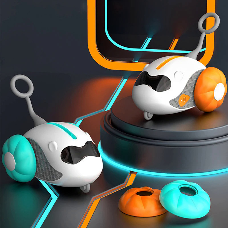 Smart Toy Car Interactive Cat Toy Ball Automatic Rolling remote control electric Car Indoor Pet Chas