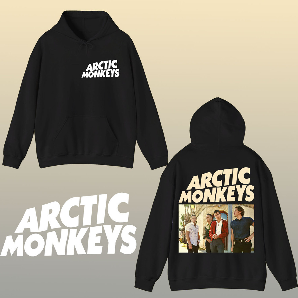 Arctic Monkeys hoodies men หลายสไตล์ VINTAGE ผ้าคอตตอนสีดำ hoodies M-3XL