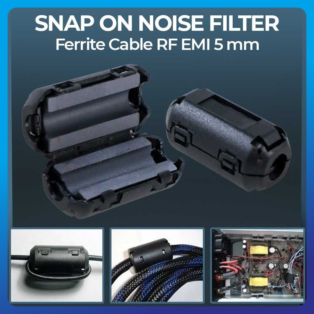 TDK Snap On Noise Filter Ferrite Cable RF EMI 5mm - 3605
