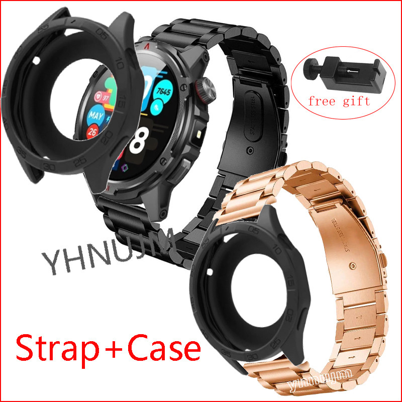 เคส Aolon TETRA R4 Case สายนาฬิกาสแตนเลสสตีลสร้อยข้อมือสําหรับ Aolon TETRA R4 สมาร์ทนาฬิกาฝาครอบป้อง