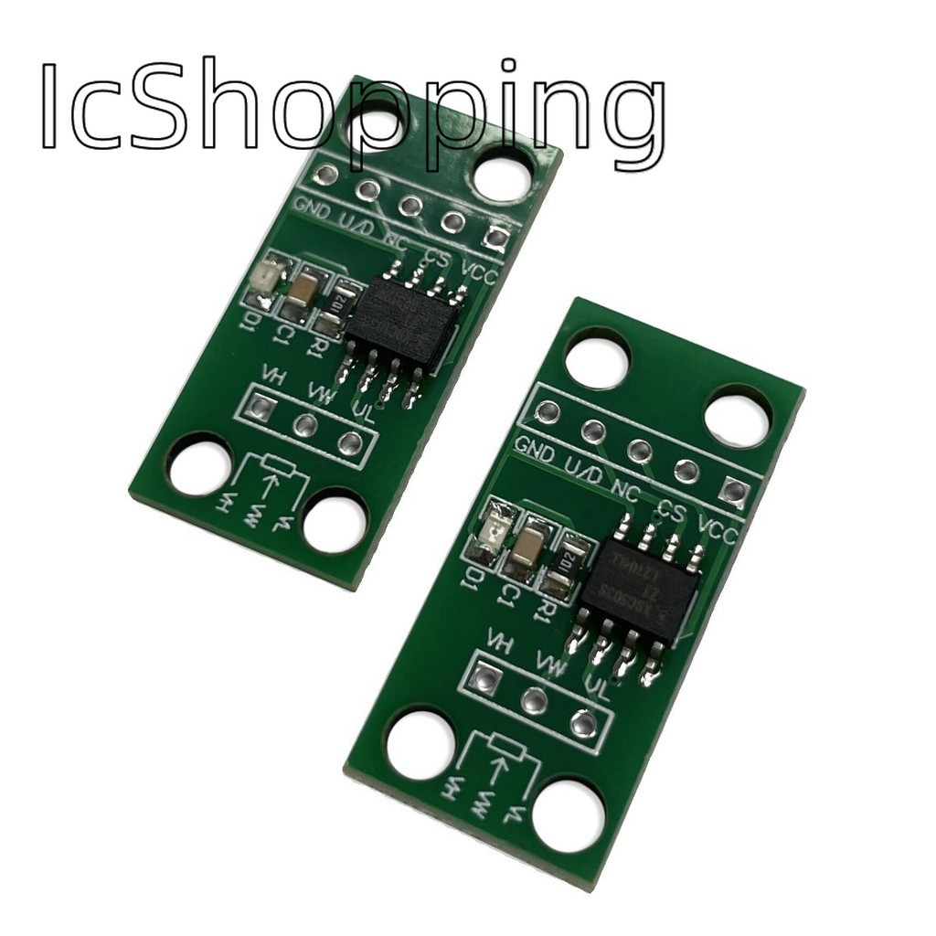 โมดูลแผงวงจรโพเทนชิออมิเตอร์ดิจิตอล ปรับได้ 10K 50K สั่งได้ 100 X9C103S/X9C503S