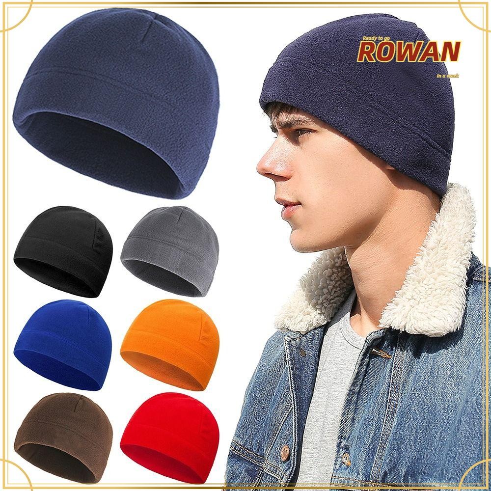 Rowans หมวกบีนนี่, Slouchy กันลมวิ่งขี่จักรยานหมวก,ฤดูหนาวPolarขนแกะนุ่มน้ําหนักเบาขนแกะหมวกกีฬาสําหรับผู้ชายผู้หญิง