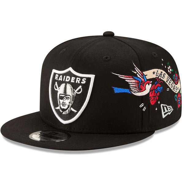 LAS VEGAS RAIDERS CITY ART 9FIFTY SNAPBACK - สีดํา NFL