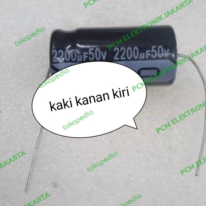 SB99 elco lco lido 2200uf 2200 uf 50v 50v 50volt 50 โวลต์ขวาซ้ายขา