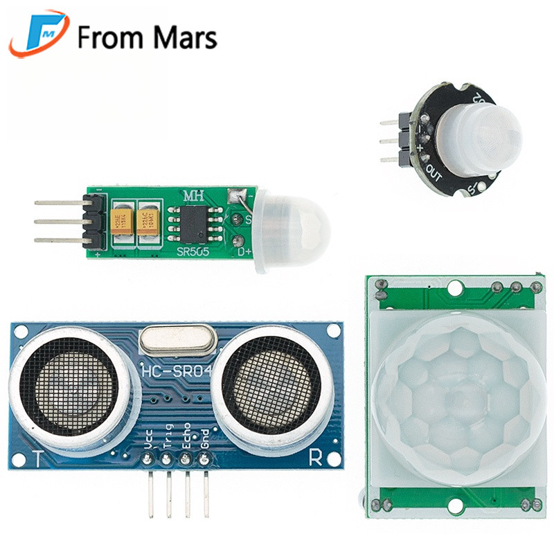 โมดูลเซ็นเซอร์ตรวจจับมนุษย์อินฟราเรด PIR HC-SR501 HC-SR505 MH-SR602 HC-SR04 สําหรับ Arduino