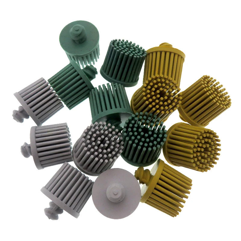 5pcs Bristle Disc 1 Inch Abrasive Brush Deburring Electric Disc Brush Coating Removal Disc for Metal