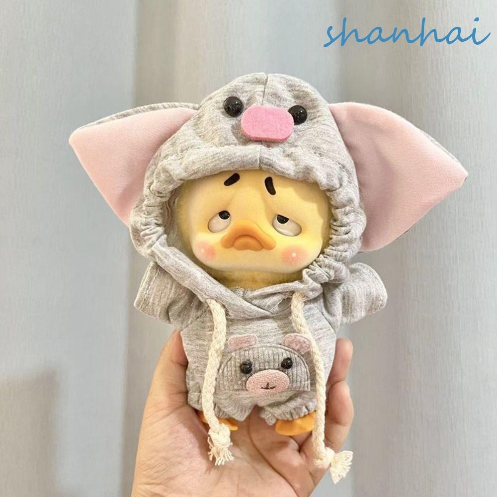 Shanhai เสื้อผ้า Upsetduck, เมาส์ทํางานเป็นเสื้อผ้าตุ๊กตาผ้าฝ้าย Annoying, ชุดเสื้อกันหนาวเสื้อกันฝนเป็ดเศร้าเด็กของขวัญ
