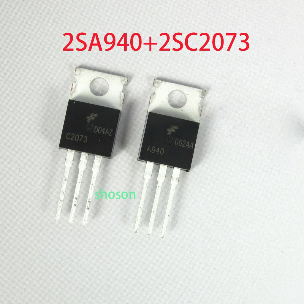 20pcs 2SA940 TO-220 2SC2073 A940 C2073 TO220 1.5A 150V ทรานซิสเตอร์
